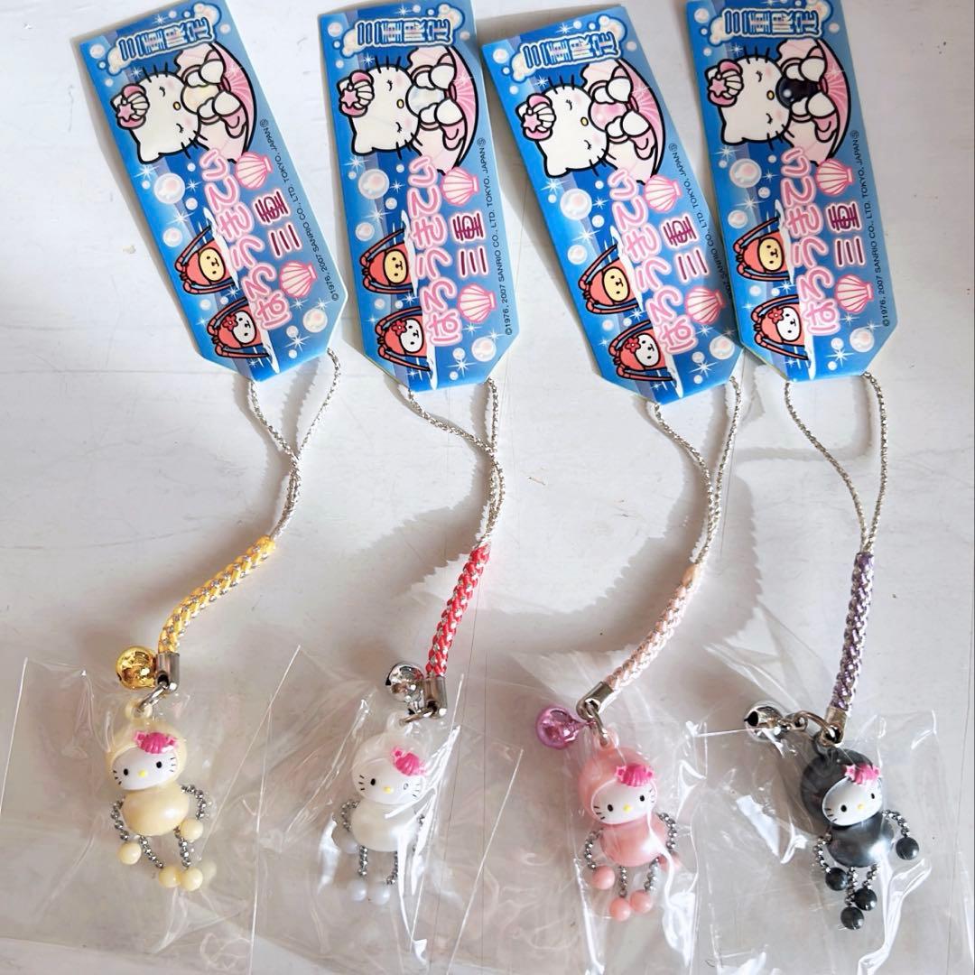 ハローキティ 三重限定 ぶらぶら真珠 根付 ストラップ4種 Amazon.co.jp: 三重限定 伊勢神宮参拝記念 お伊勢さんはろうきてぃ根付