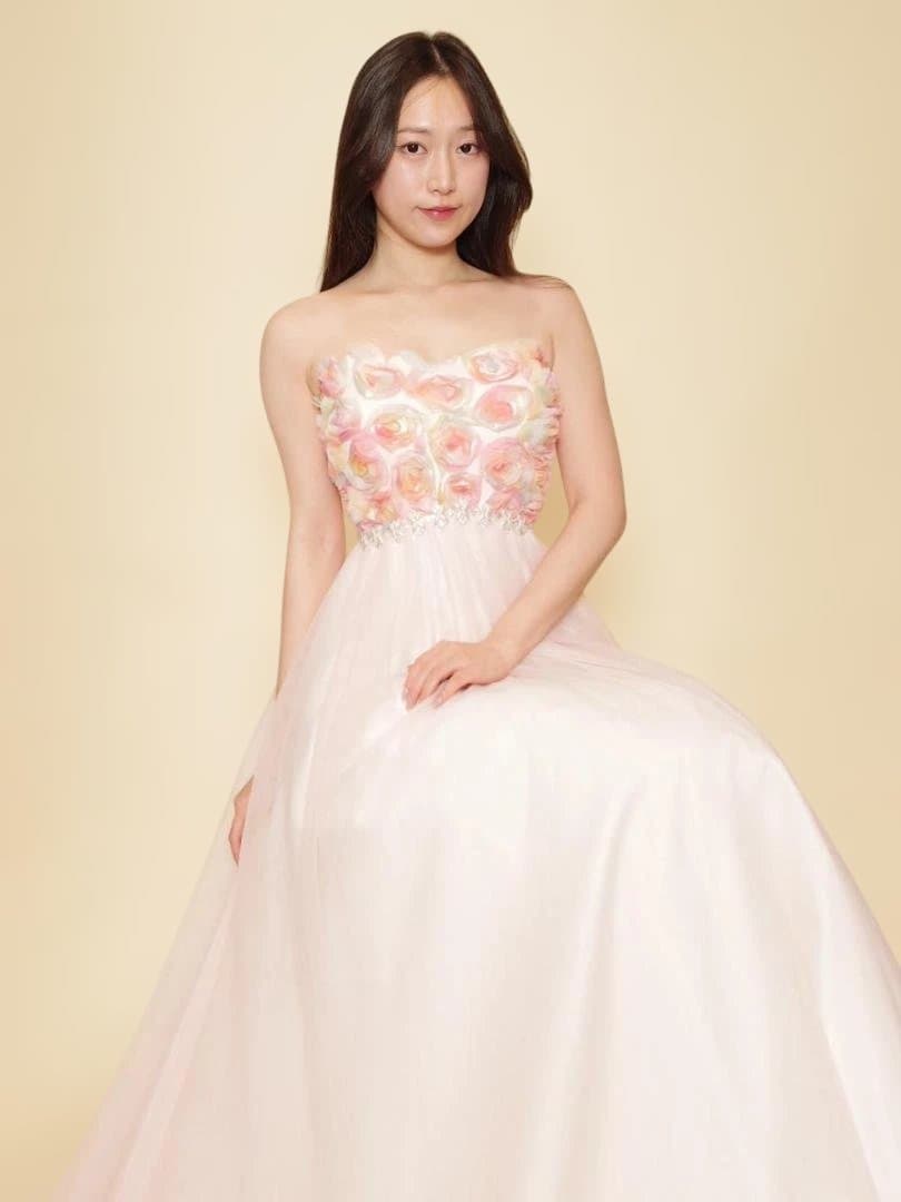 DRESS ROOM AMI　受注生産　カラードレス　フラワーモチーフ