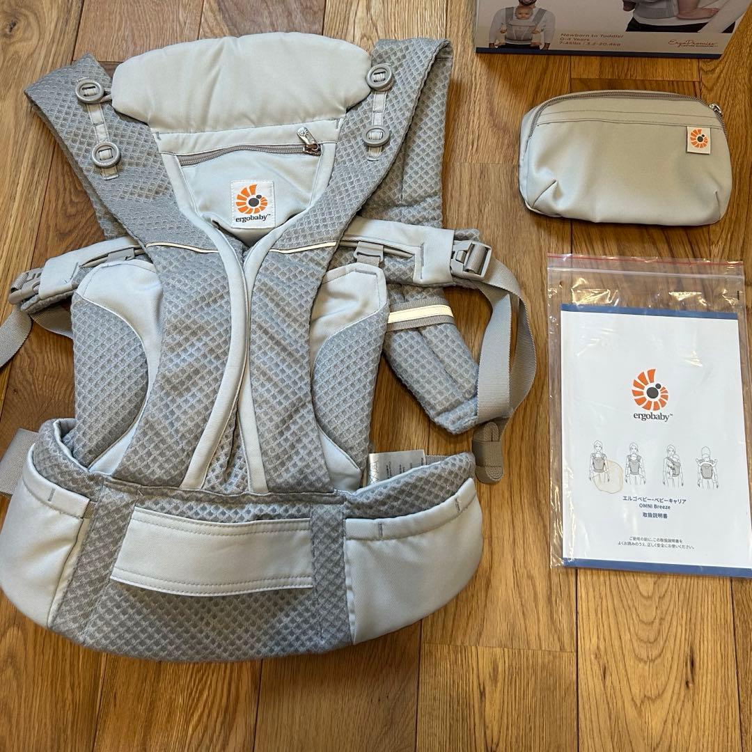 エルゴベビー オムニブリーズ 抱っこ紐 OMNI breeze グレー