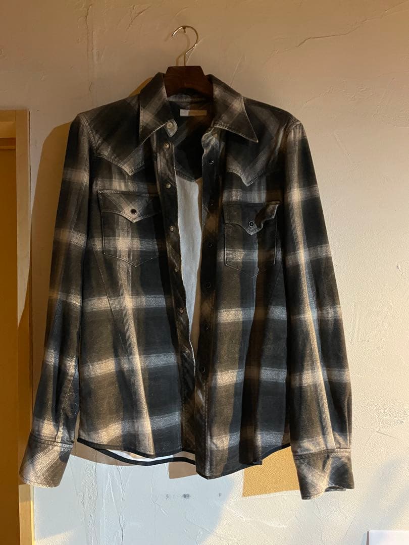 チェックネルシャツ　キムタク