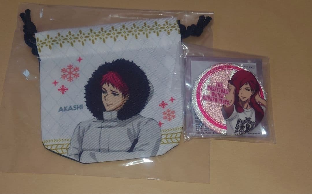 黒子のバスケ 缶バッジ 巾着