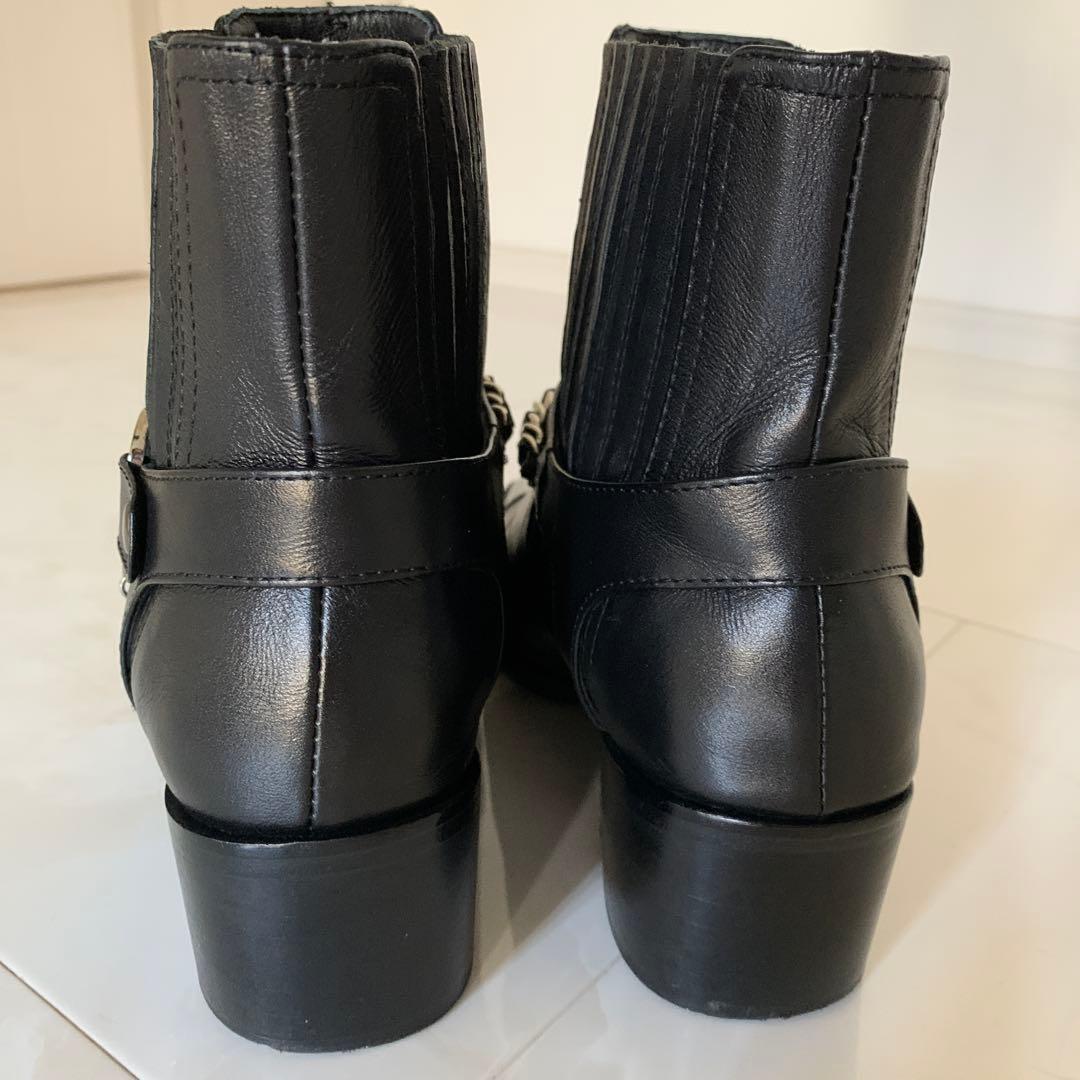 CHANEL サイドゴアブーツ ココマーク ブラック 38 24cm - メルカリ