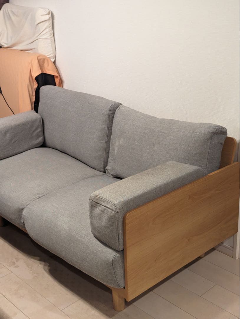 最終価格】廃版 無印良品 板と脚でできた木製ソファフレーム 2.5