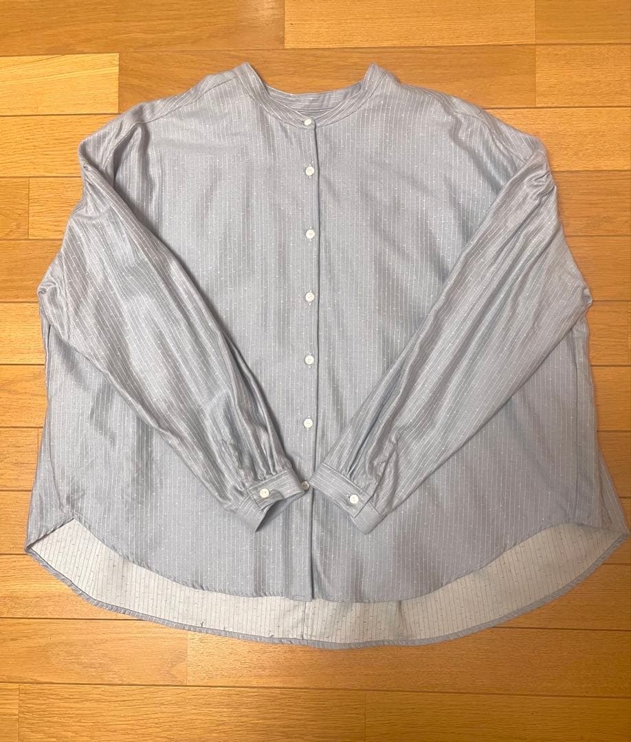 未使用　中川政七商店　2025秋冬発売　やわらかネルのバックギャザーブラウス