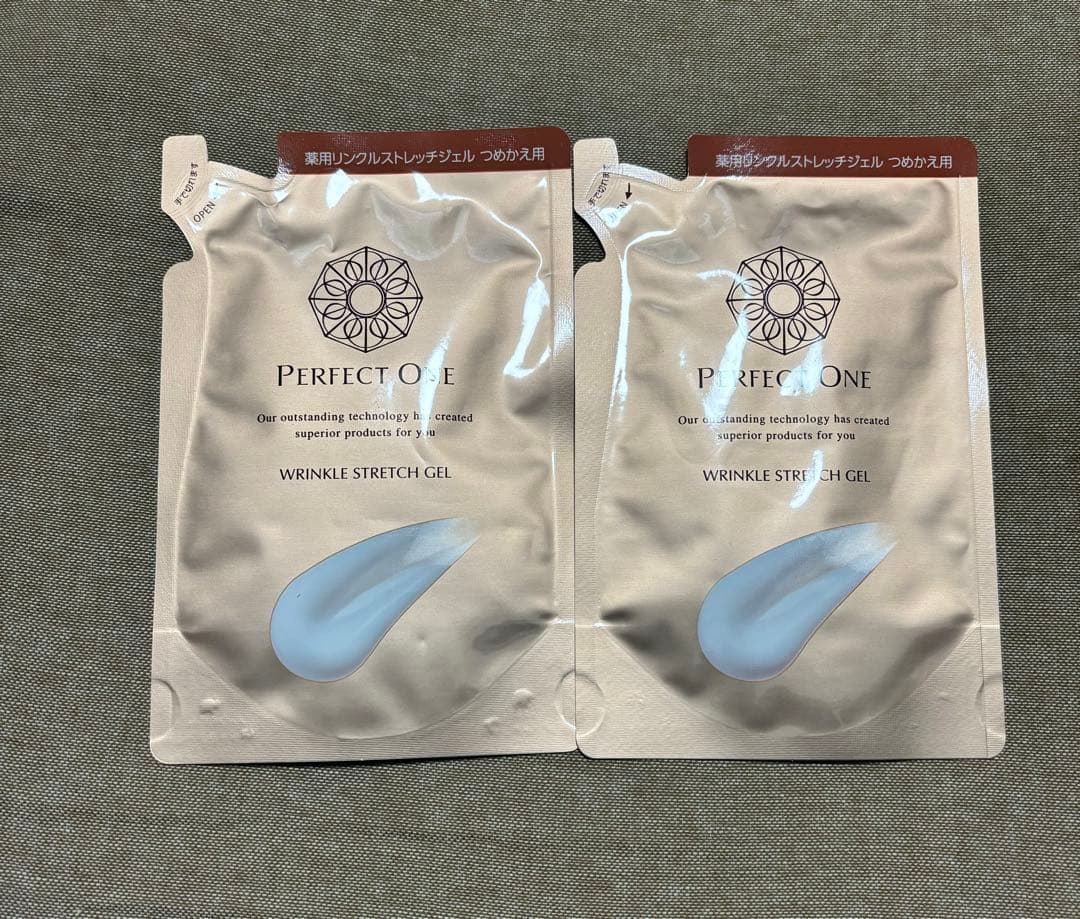 新品未使用　パーフェクトワンリンクルストレッチジェル50g詰め替え用　2個セット