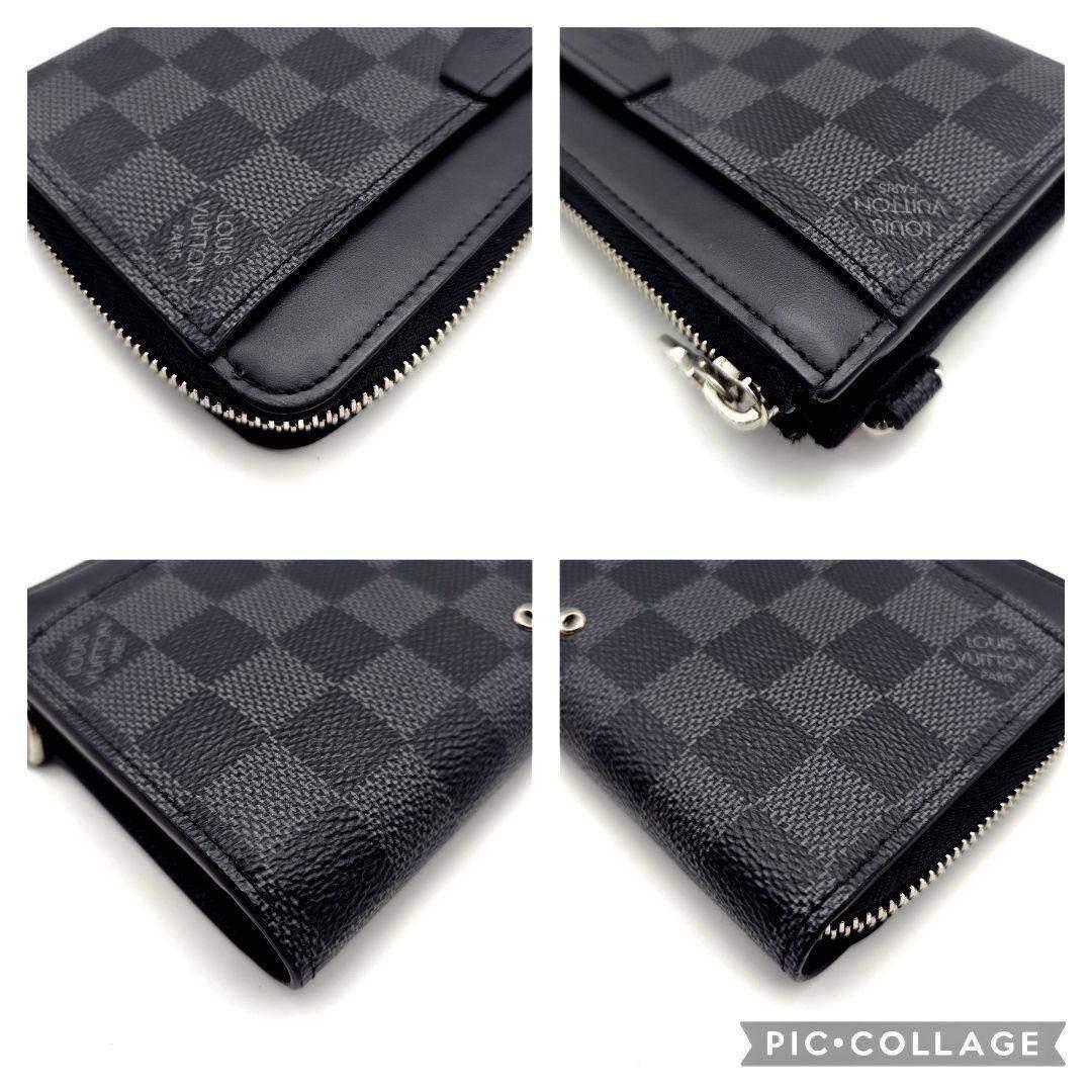 ルイヴィトン ジッピードラゴンヌ 長財布 ダミエグラフィット A339