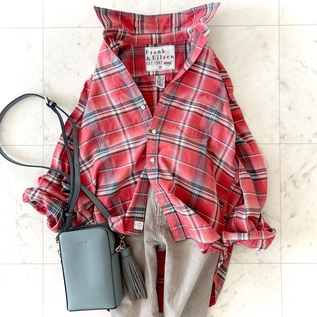 美品 フランク&アイリーン EILEEN ロンハーマン別注 スキッパーシャツ