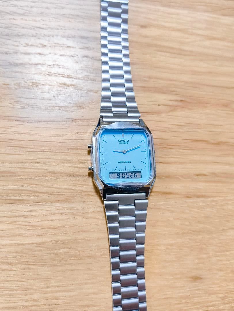 未使用 CASIO AQ-230A ターコイズブルー ティファニー チプカシ - メルカリ