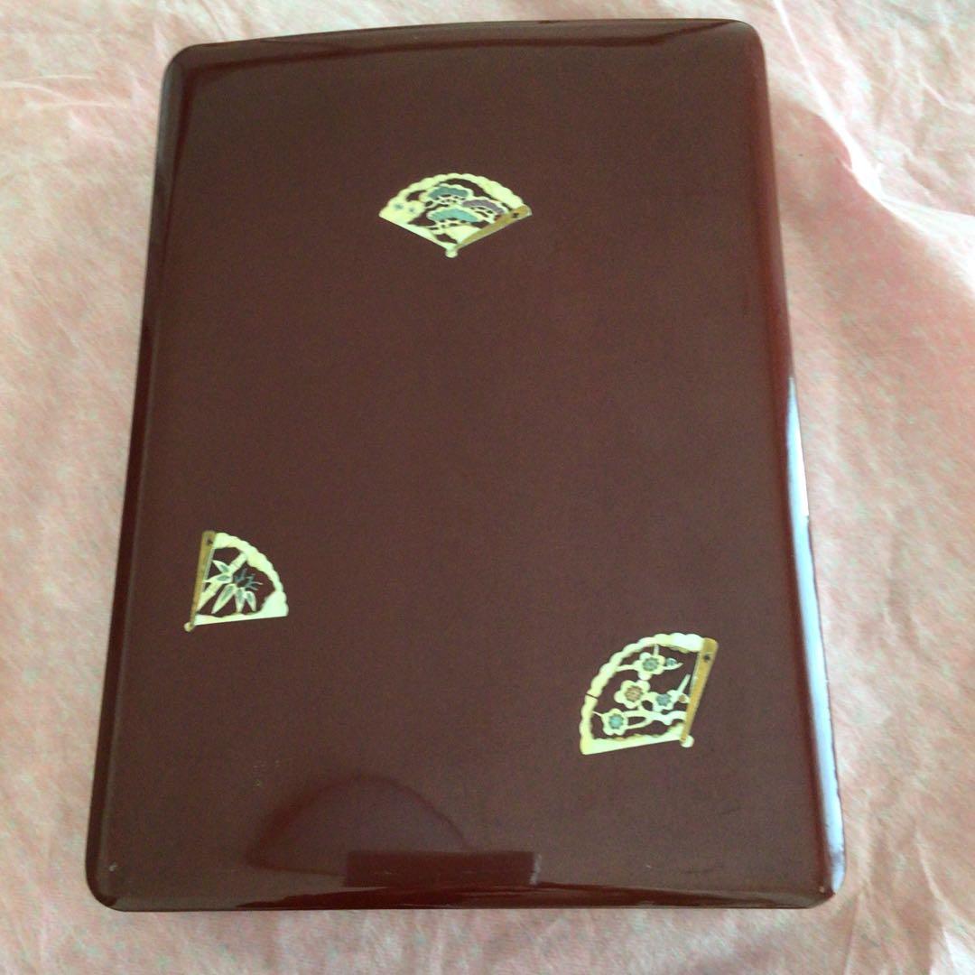 70 年程前の文箱　漆塗り螺鈿模様 ce24ab9abb41a0b29c1f3bb88369a2