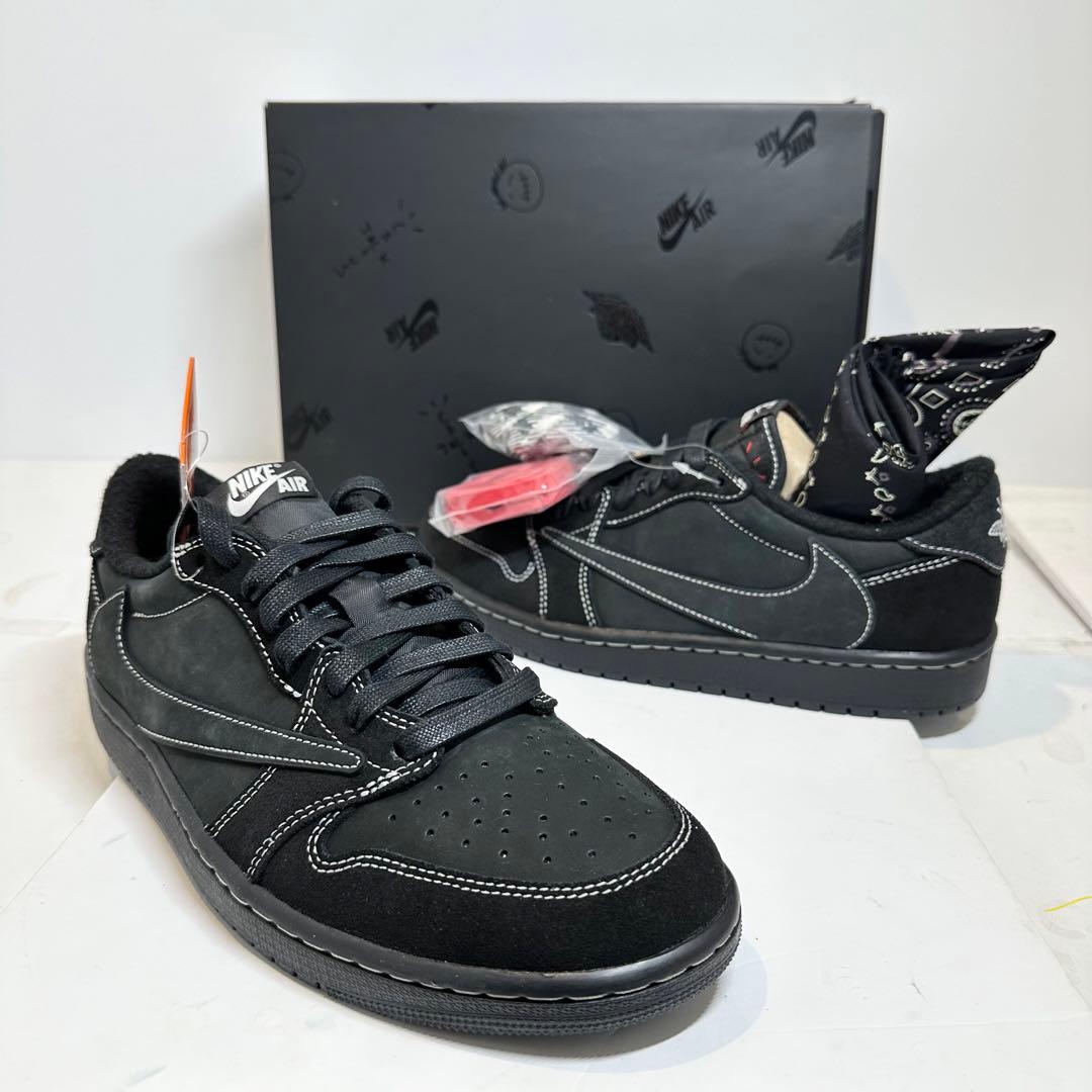新品☆極レア韓国タグ☆エアジョーダン1☆トラヴィス☆ブラック