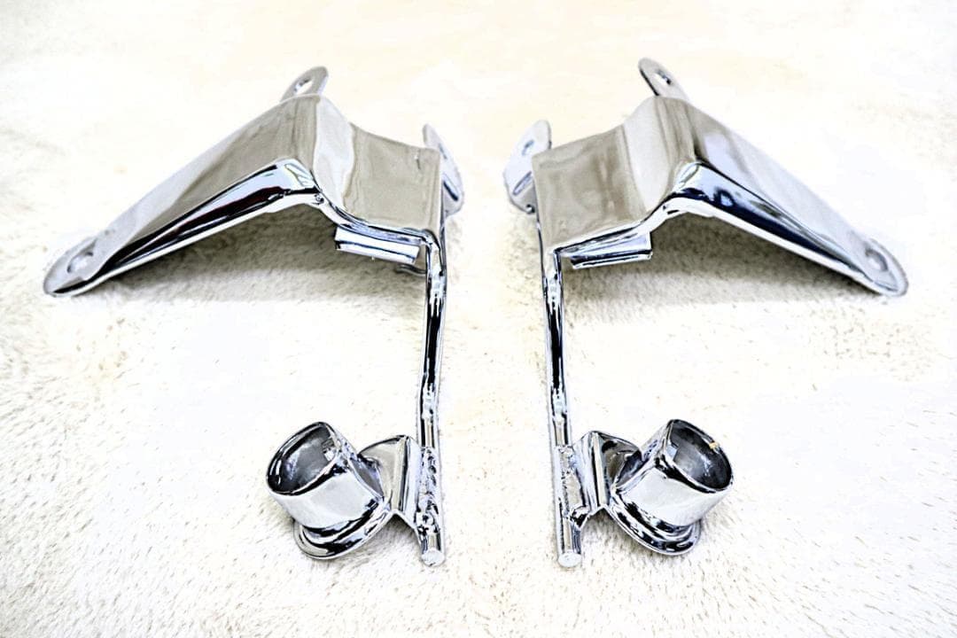 ライトステー　メッキ　CBX４００F　/　NC０７　ヘッドライト　純正　対応 CBX400F CBX550F ヘッドライトステーフィンカバー カラー選択可能