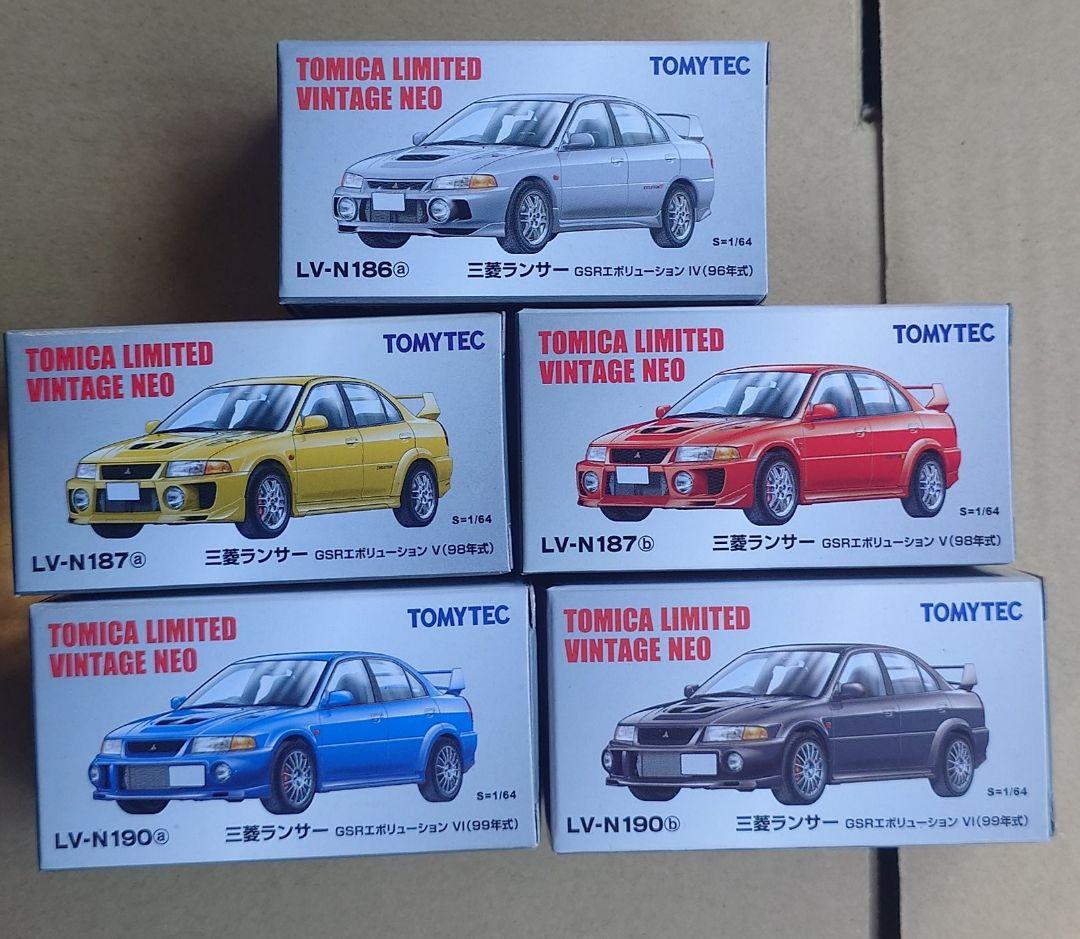 トミカリミテッドヴィンテージネオ 三菱ランサーGSRエボリューション5台セット