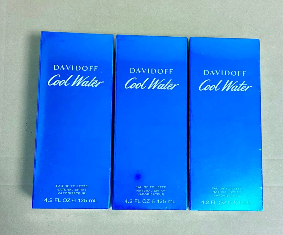 ▼新品▼ ダビドフ クールウォーター EDT 125ml ×3本セット▼送料込！ Davidoff（ダビドフ） 並行輸入品 クールウォーター オーシャニック