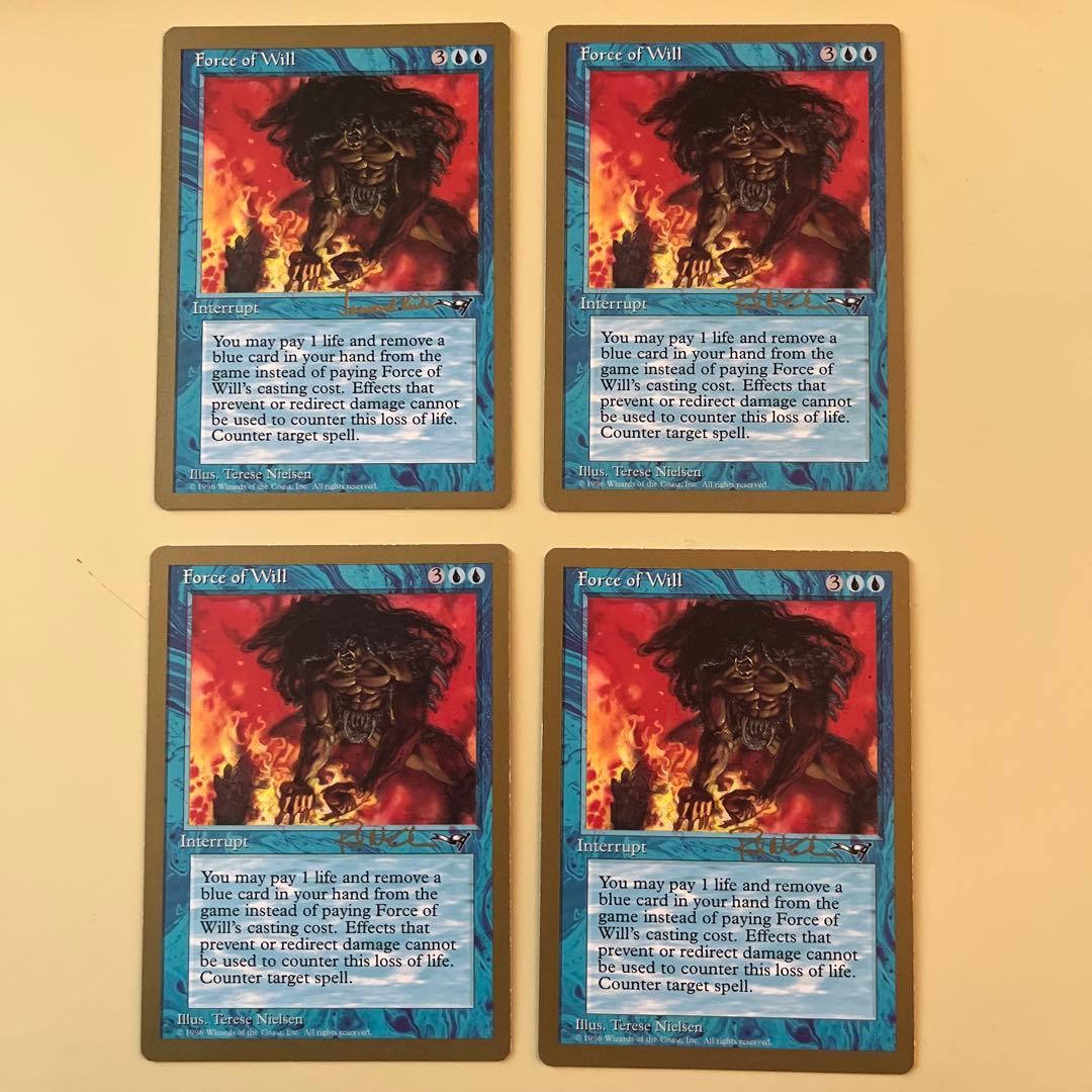 MTG Force of Will 金枠　4枚セット