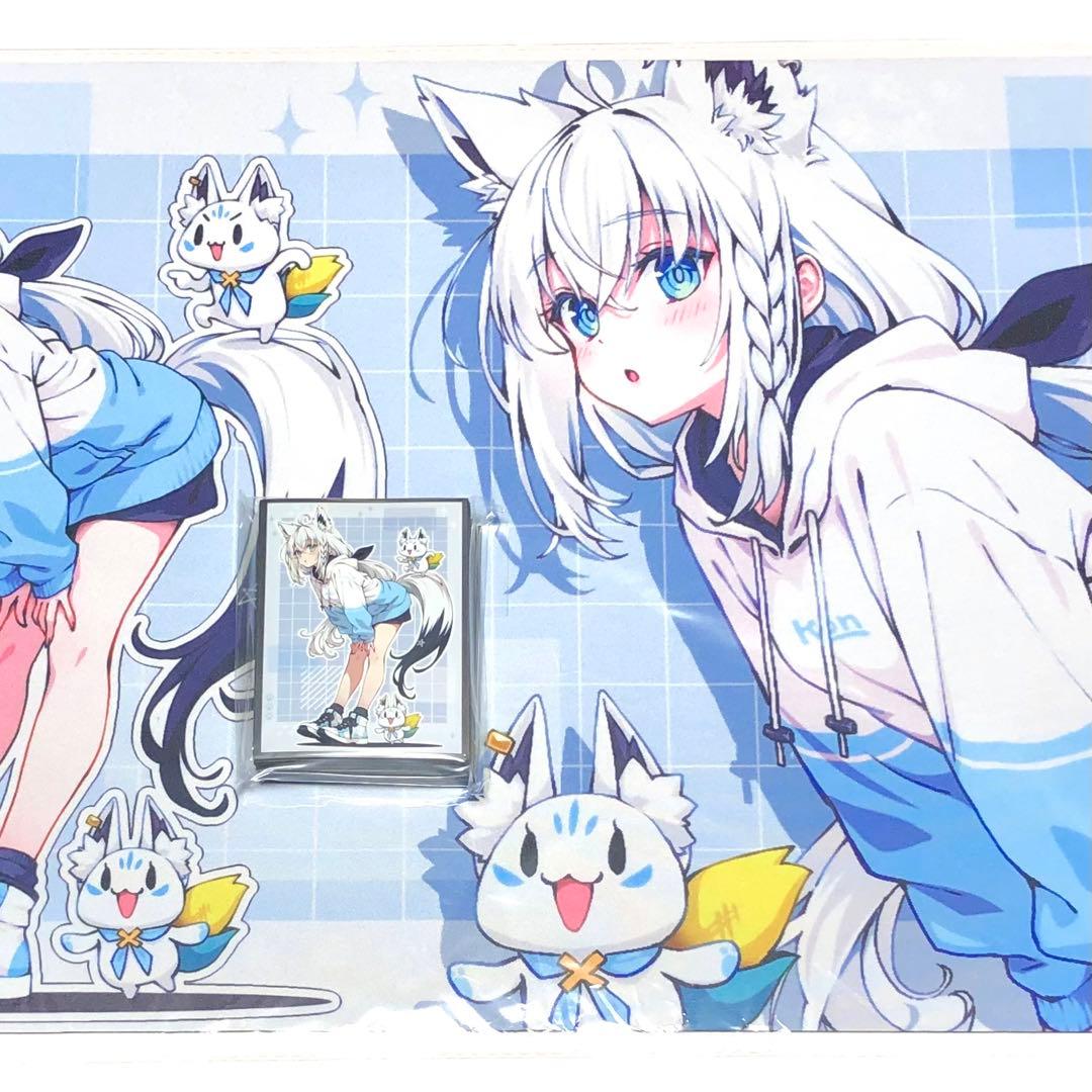ホロライブ 白上フブキ すこん部 スリーブ プレイマット セット p_u