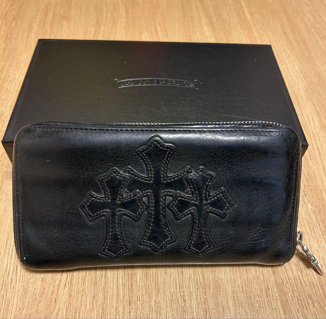 【インボイス付き】　CHROME HEARTS クロムハーツ ジップウォレット