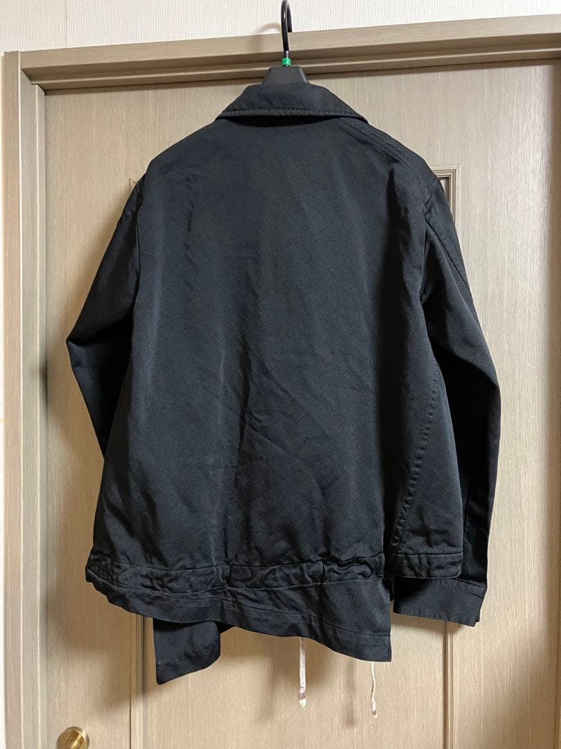 名作】18AW コムデギャルソン オム プリュス ポリ縮 ねじれコーチJK 黒