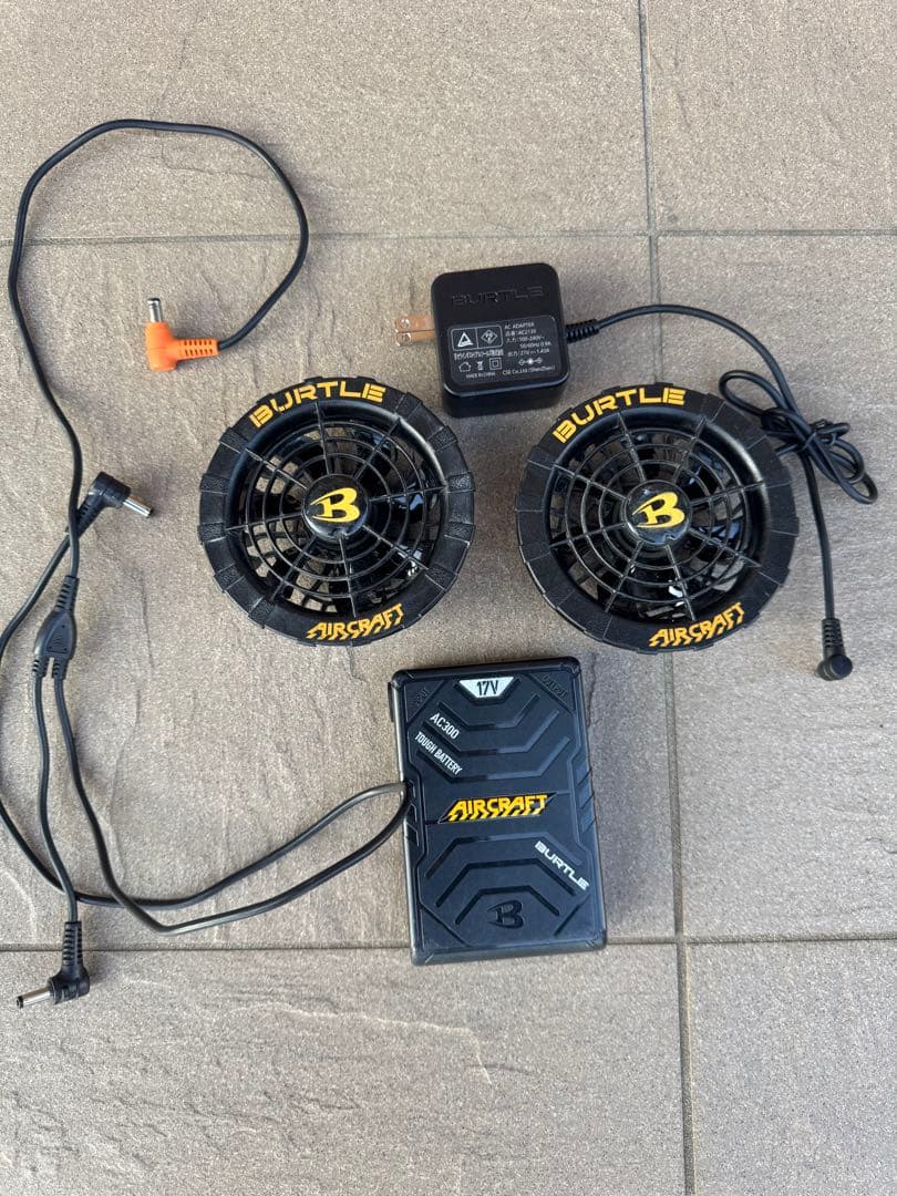 バートル 17vバッテリーファン付