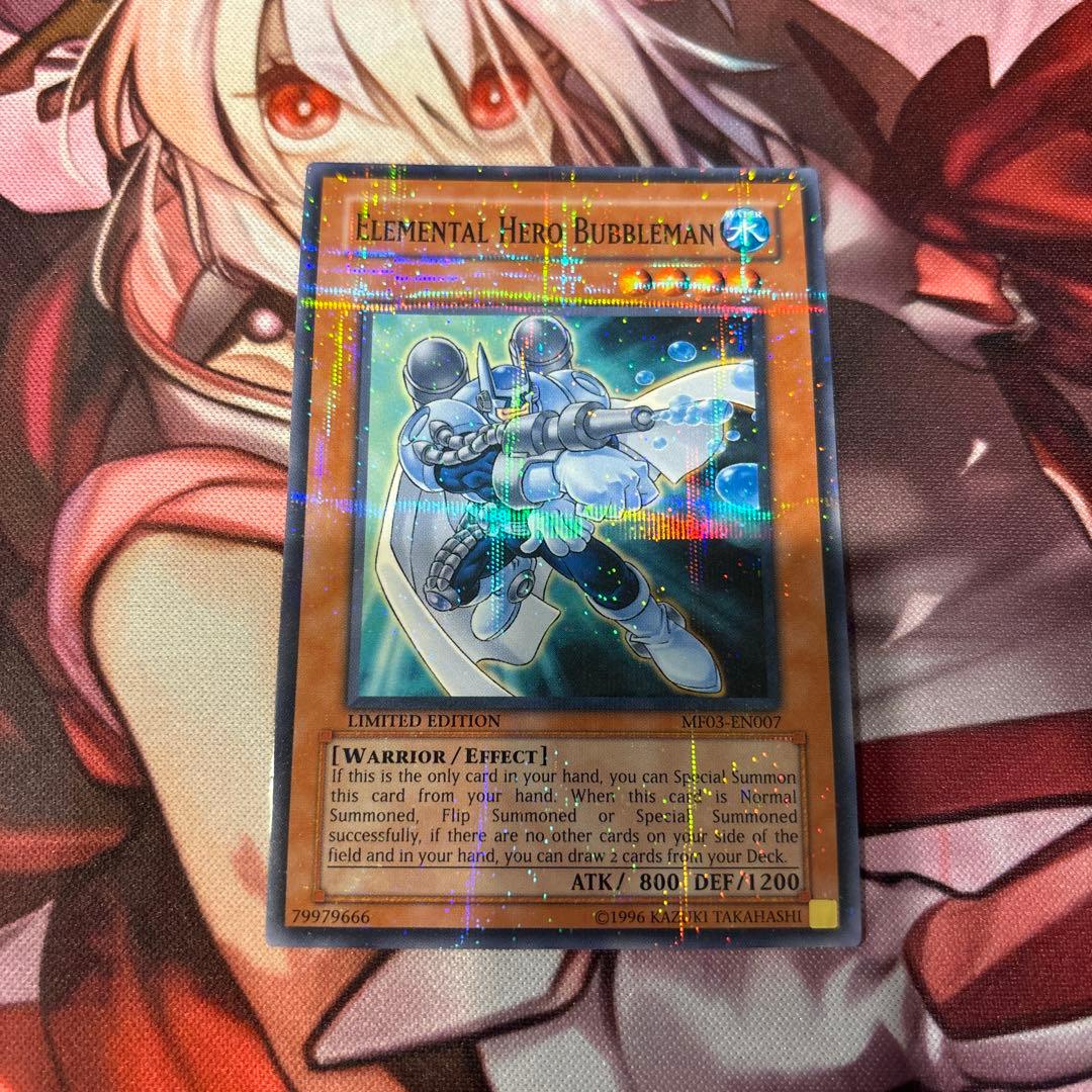 遊戯王　EHEROバブルマン パラレア　英語版　MF03-EN007