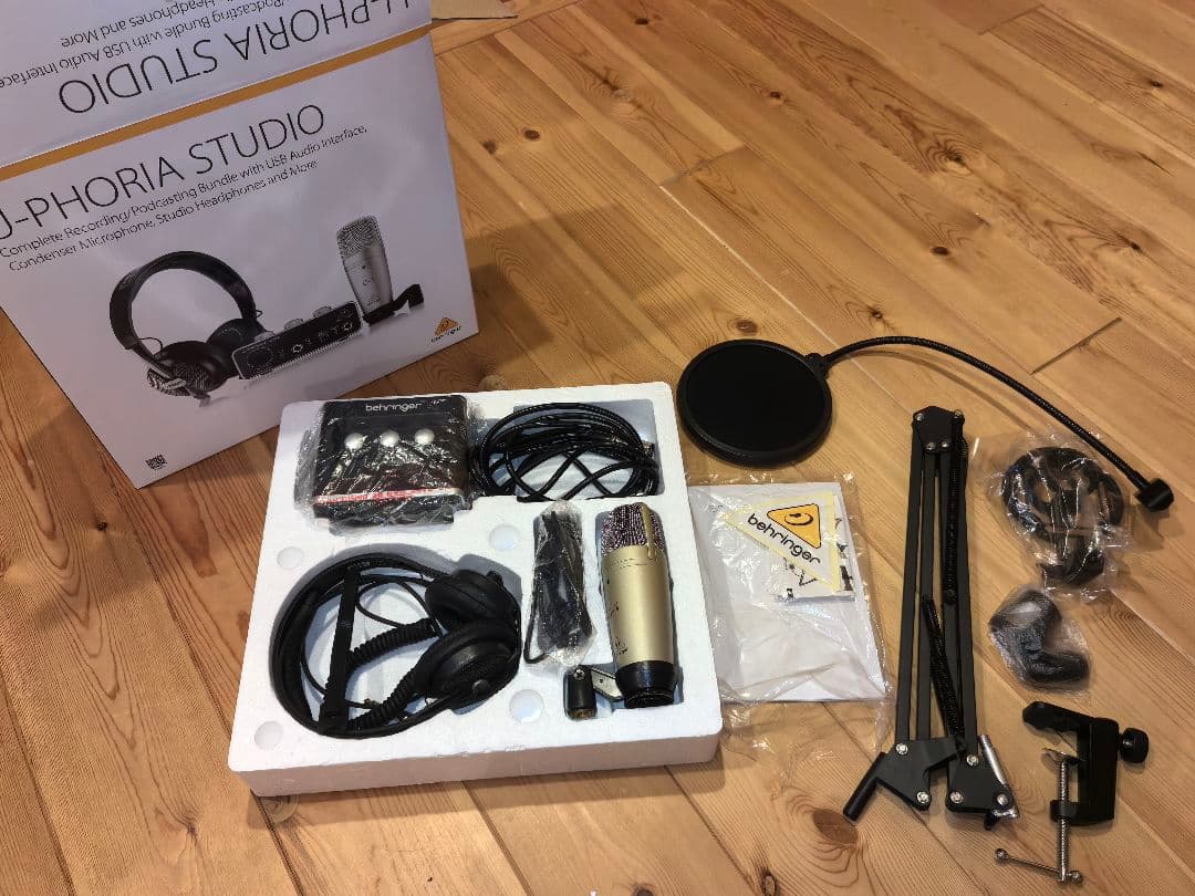 BehringerU-PHORIA セット＋マイクアーム マイクスタンド フレキシブルアーム型マイクスタンド - HS-DSZARMBK