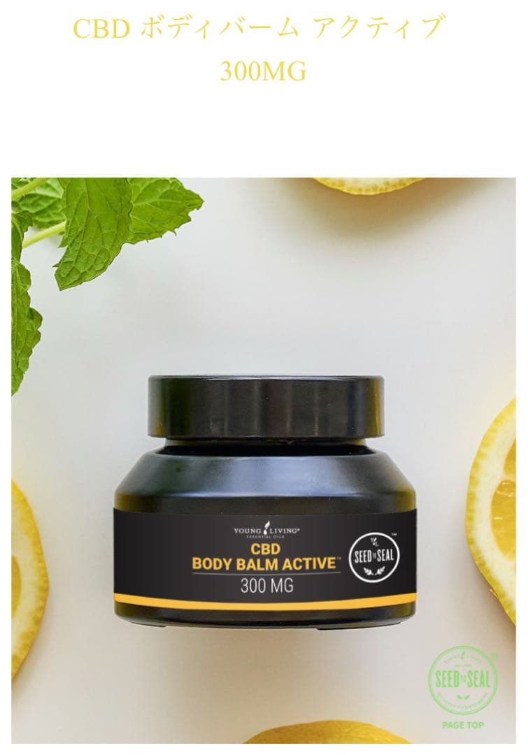 ☆新品未開封品☆ヤンクリビング　CBDボディバーム アクティブ 300MG