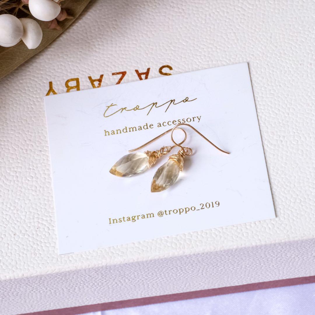 ハニーフラット♦︎レムリアンアクアティンブルーカルサイトロングペアシェイプ