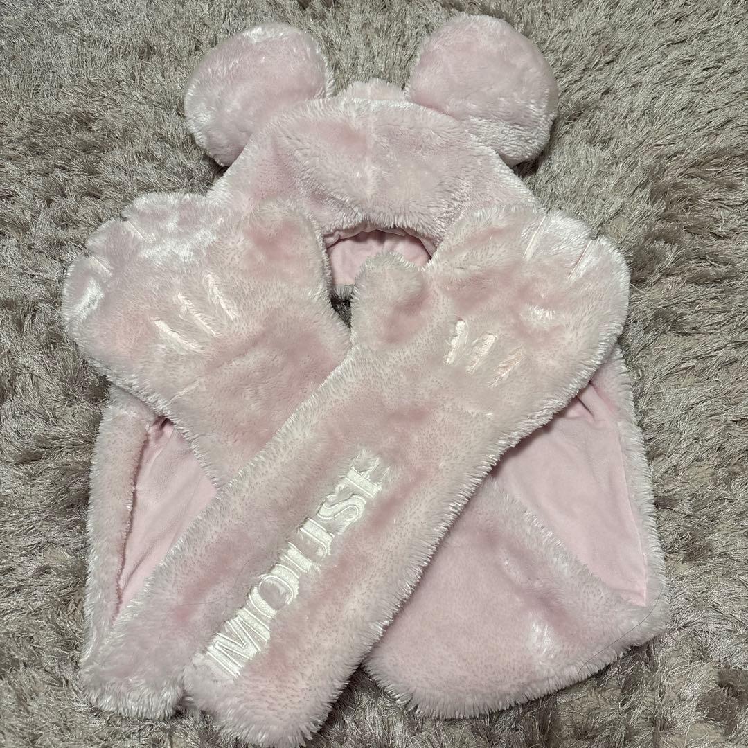 ミニー マフラーキャップ 薄ピンク 【当日発送】【匿名配送】 - メルカリ