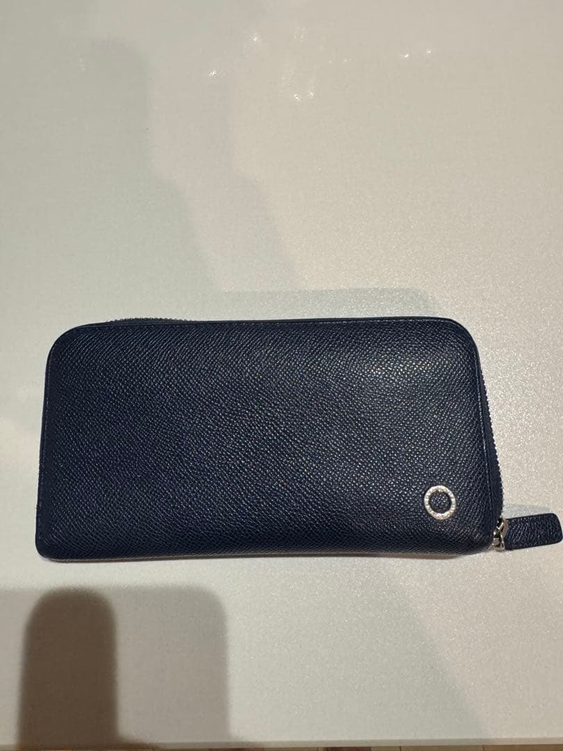 ブルガリ　長財布　ブルーネイビー