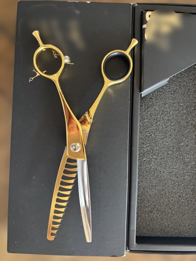 YAGYU ゴールド セニングシザー ステンレススチール 美品