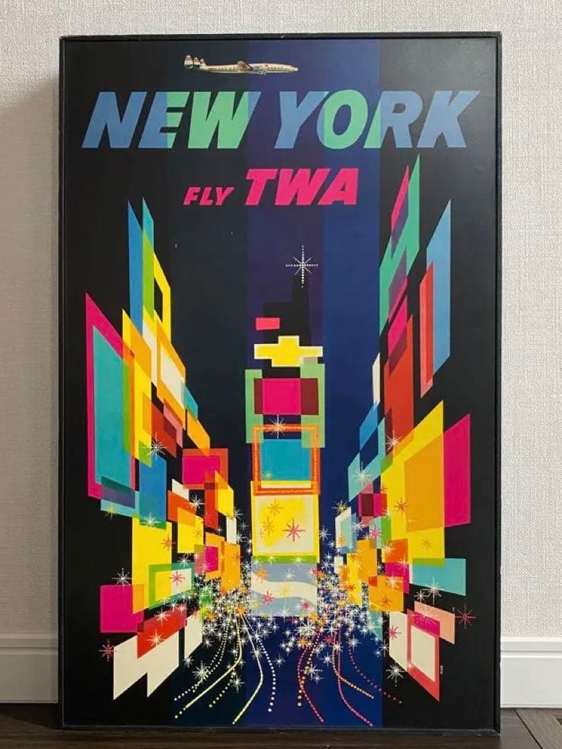 FLY TWA NEW YORK 壁掛けアート