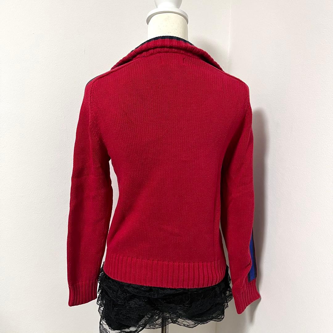 ラルフローレン ケーブル ニット ピンク y2k グランジ ノーム ロンドン