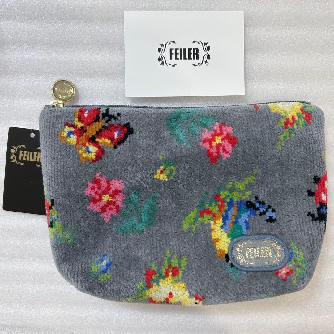 フェイラー ポーチ 大サイズ ハイジ グレー 入手困難カラー レア ダークグレー 銀座・WEB限定ハイジ（グレー）コンテンツ｜フェイラー公式オンライン