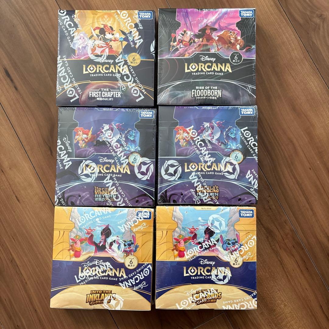 新品未開封 シュリンク付き ディズニー ロルカナ 6BOX