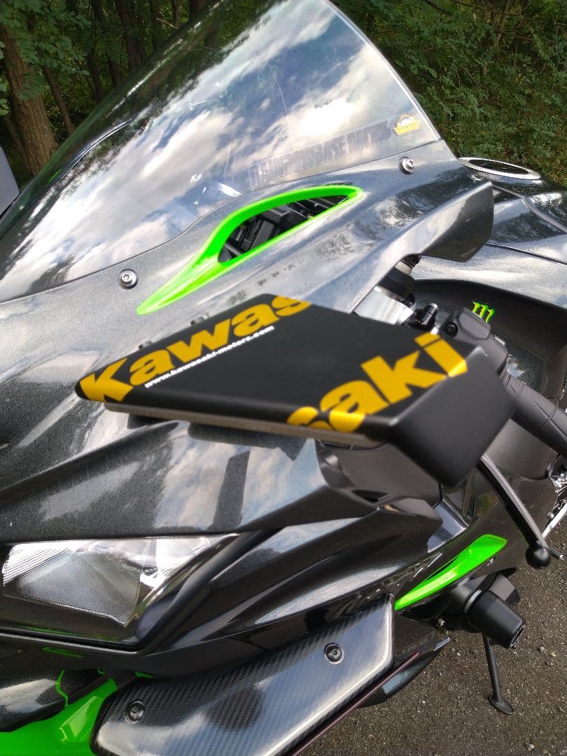 カワサキ ZX10R ウイングミラー LEDウインカー sonluck - メルカリ