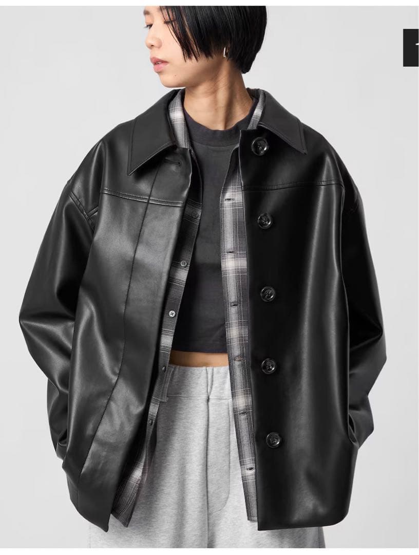 新品未使用タグ付き　CITEN レザーライクジャケット