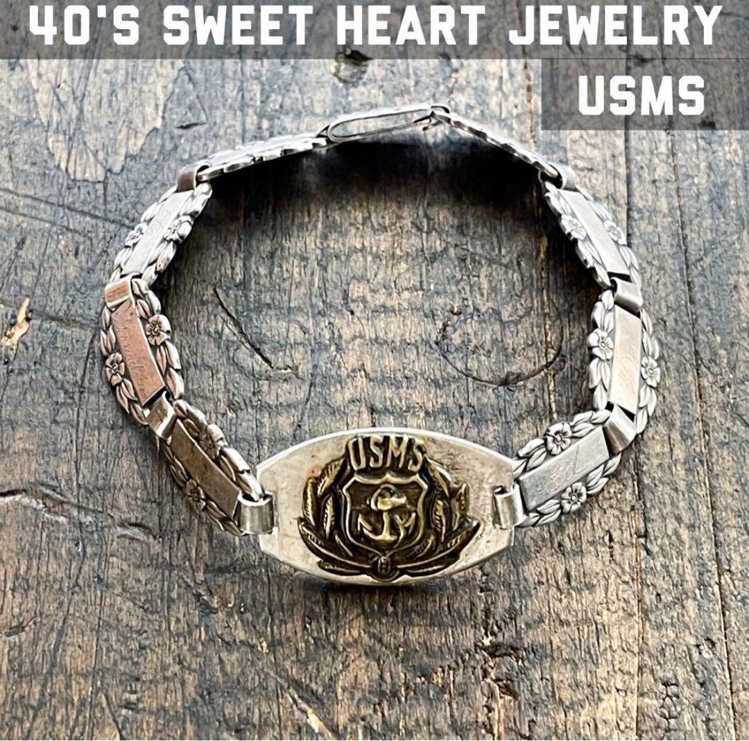 1940s special！スウィートハートジュエリー 大戦 ブレスレット - メルカリ
