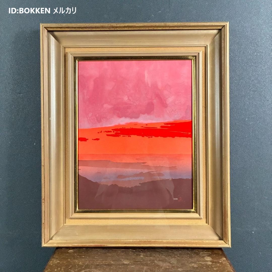 【最終値下げ】鎮西直秀「沖縄にて-羽地内海-」油彩画 油絵 直筆サイン入り F6 最終値下げ】鎮西直秀「沖縄にて-羽地内海-」油彩画 油絵 直筆サイン