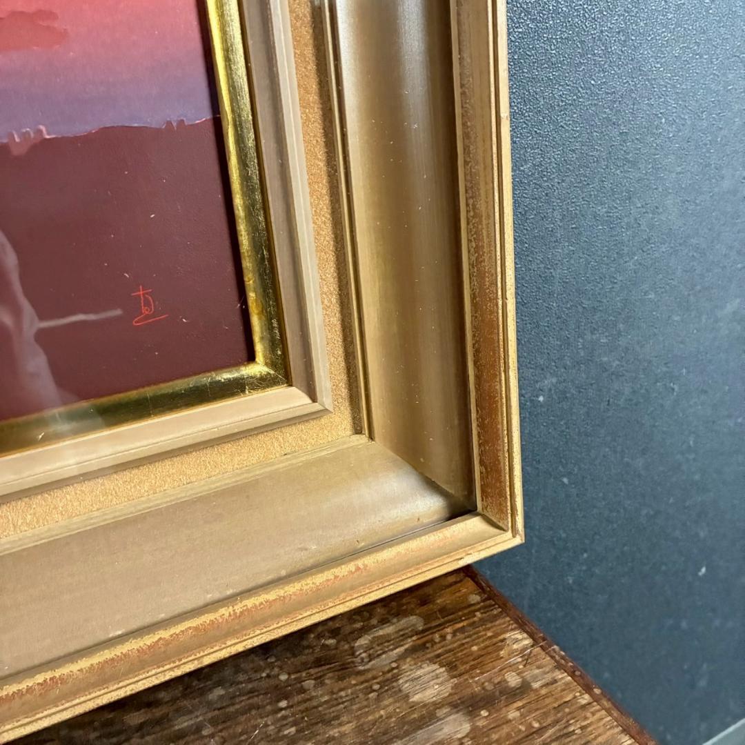 最終値下げ】鎮西直秀「沖縄にて-羽地内海-」油彩画 油絵 直筆サイン