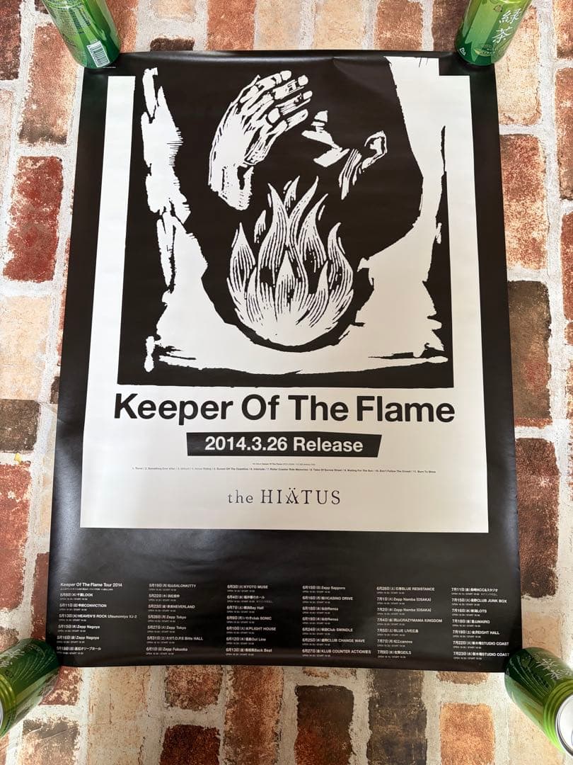the HIATUS Keeper Of The Flame ポスター折れ目なし