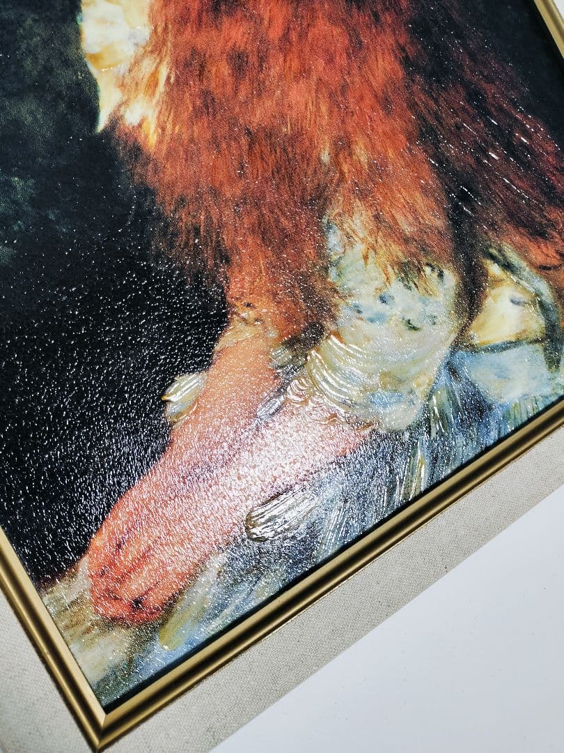 少女イレーヌ ルノワール 6号 立体複製名画 額装 - メルカリ