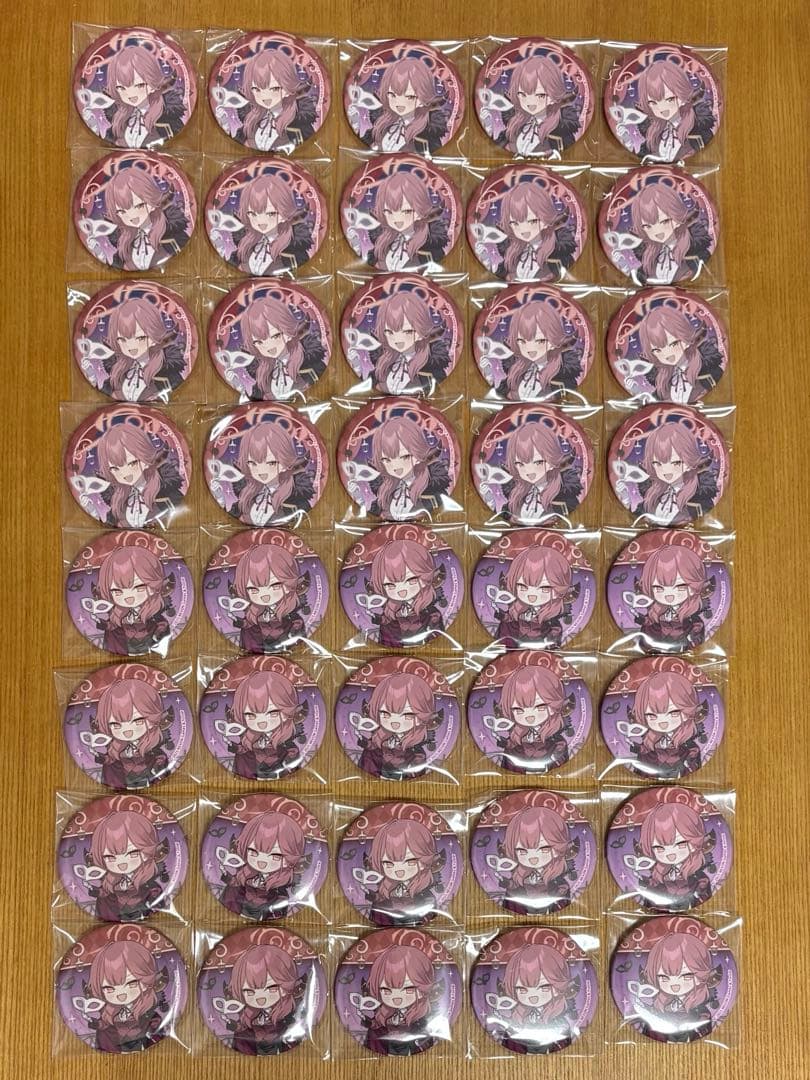 陸八魔アル　缶バッジ40個　ブルーアーカイブ福岡凸凹サマーミッション