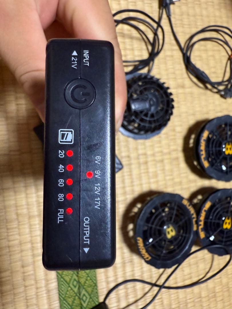 バートル 空調服 17.19v ファン、バッテリーセット おまけ付き