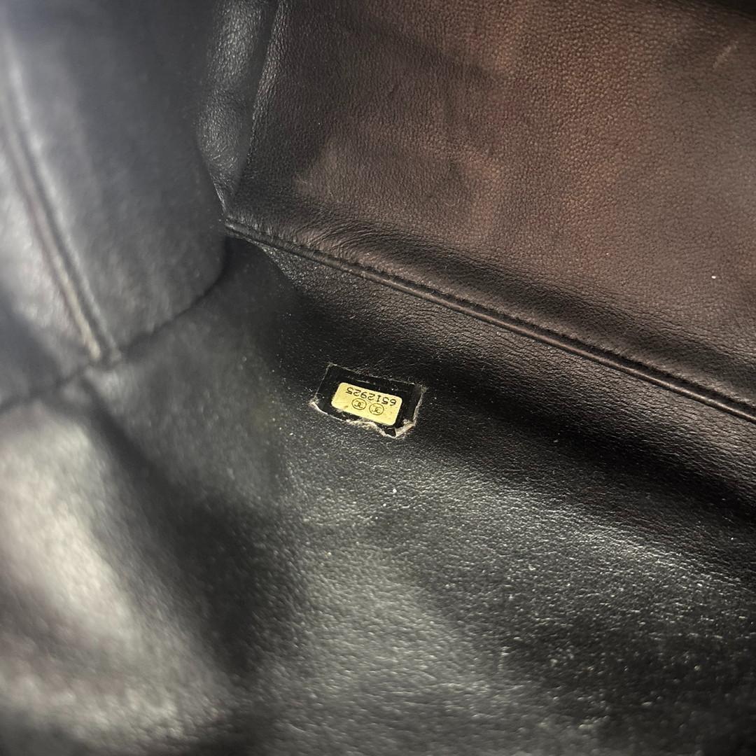 超極美品 シャネル キャビアスキン ハンドバッグ ミニボストンバッグ