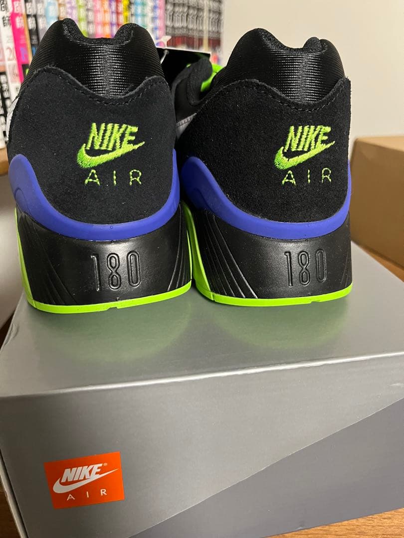 靴 26.5cm Air Max 180 Black White Green