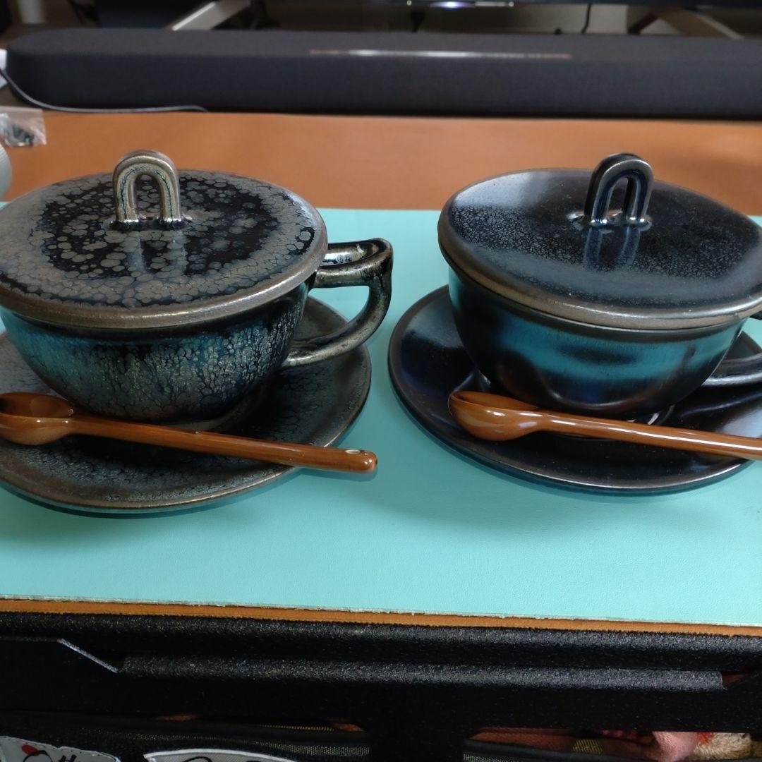 曜変天目 コーヒーカップ 建盞 3019コーヒーカップセット 曜変天目 茶道具 建陽建盞 曜変茶器 工夫