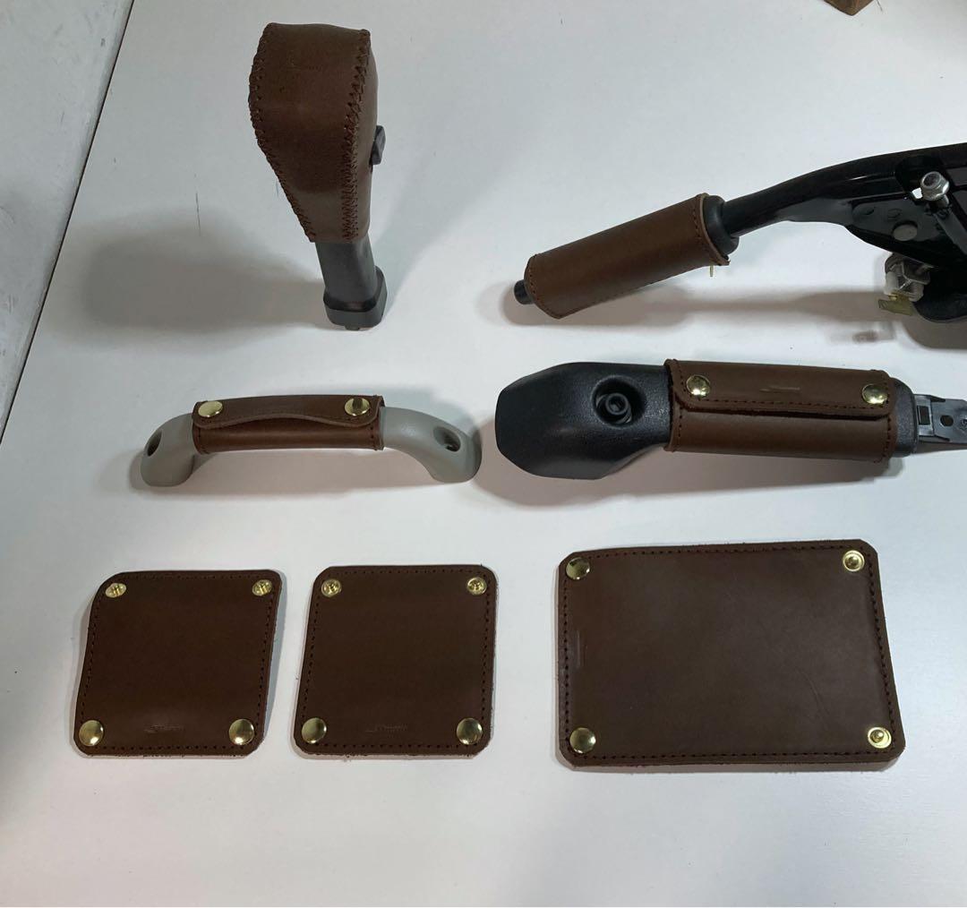 はっぱ◇新型ジムニー4点セット◇ブラウン、ステッチブラウン ジムニー シエラ JB64/74 2018(H30).7 - インテリアパネル 6ピース