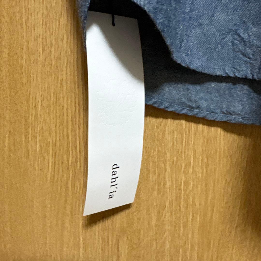 dahl'ia フリル付きダークブルー長袖シャツ - メルカリ