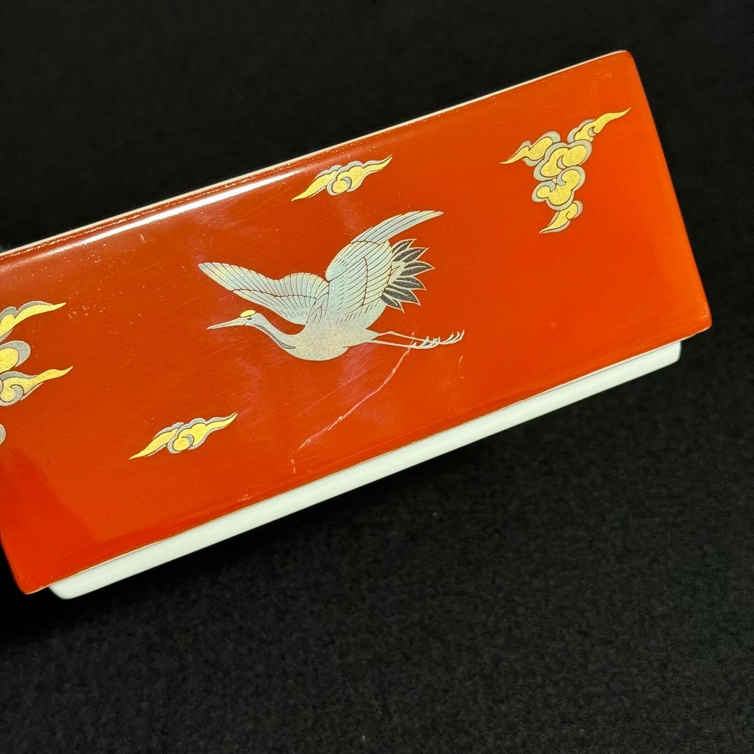 希少/極美品】深川製磁 染錦手波鶴紋 三段重 重箱 3段 - メルカリ