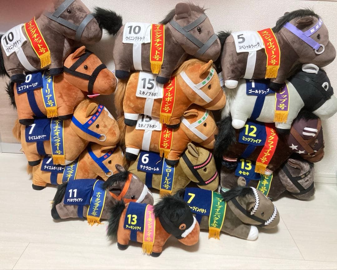 まとめ売り サラブレッドコレクションBIG ぬいぐるみなど15点セット