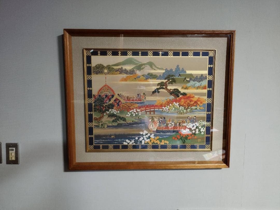 【上代80万円】西陣織アート　額